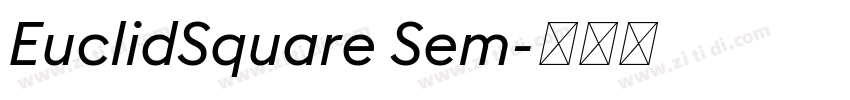 EuclidSquare Sem字体转换